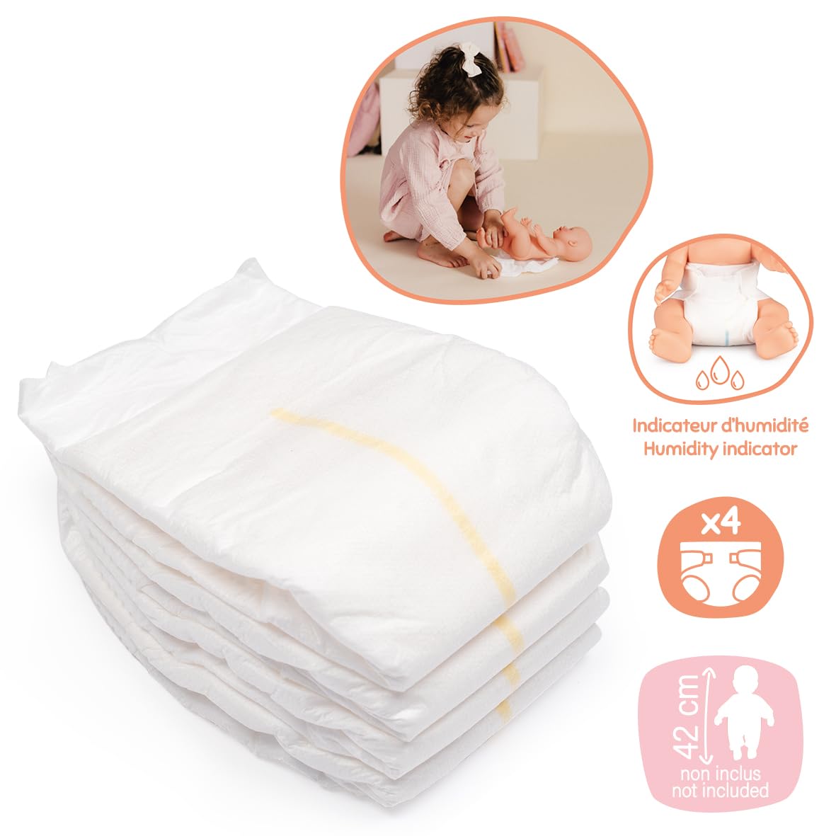 smoby-baby-nurse-puppenwindeln-4er-set-f-r-puppen-bis-50-cm image 2