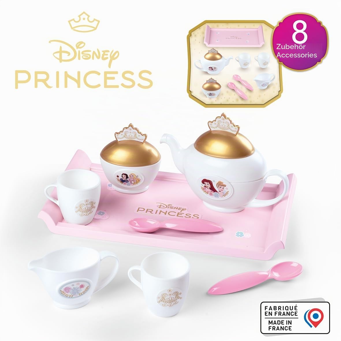 smoby-disney-prinzessinnen-geschirrset-teeservice-8-teilig-ab-3-j image 2