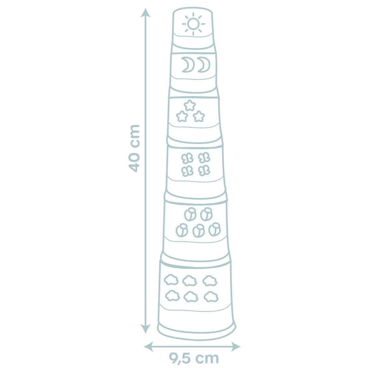 smoby-little-smoby-magic-tower-stapelbecher-6-teilig-ab-12-monaten image 6