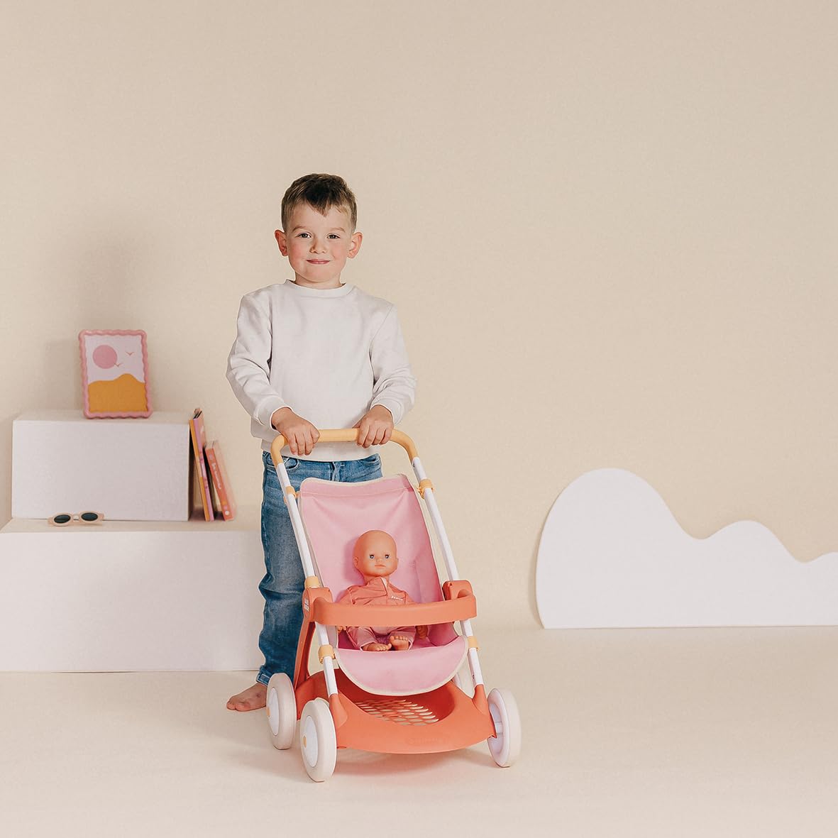smoby-baby-nurse-puppen-kinderwagen-bis-42-cm-ab-18-monaten image 4
