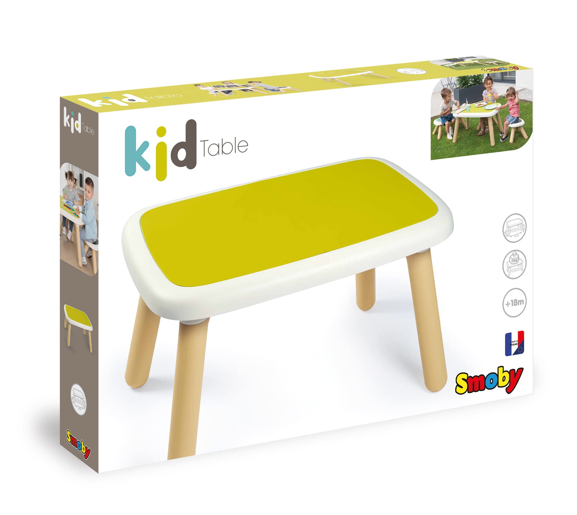 smoby-kid-tisch-lime-kindertisch-4-kinder-wetterfest image 6