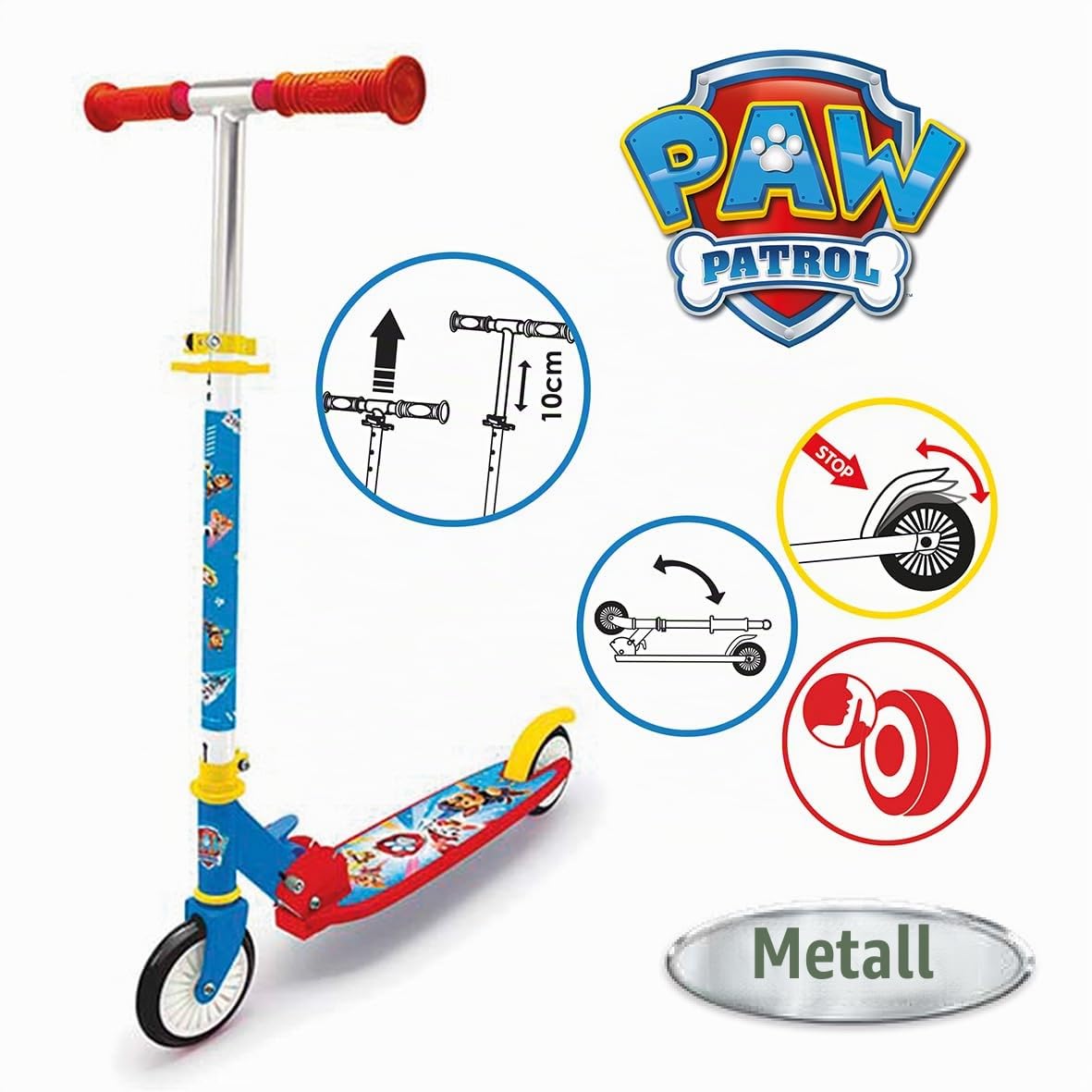 smoby-paw-patrol-roller-kinder-2-r-der-klappbar-h-henverstellbar image 2
