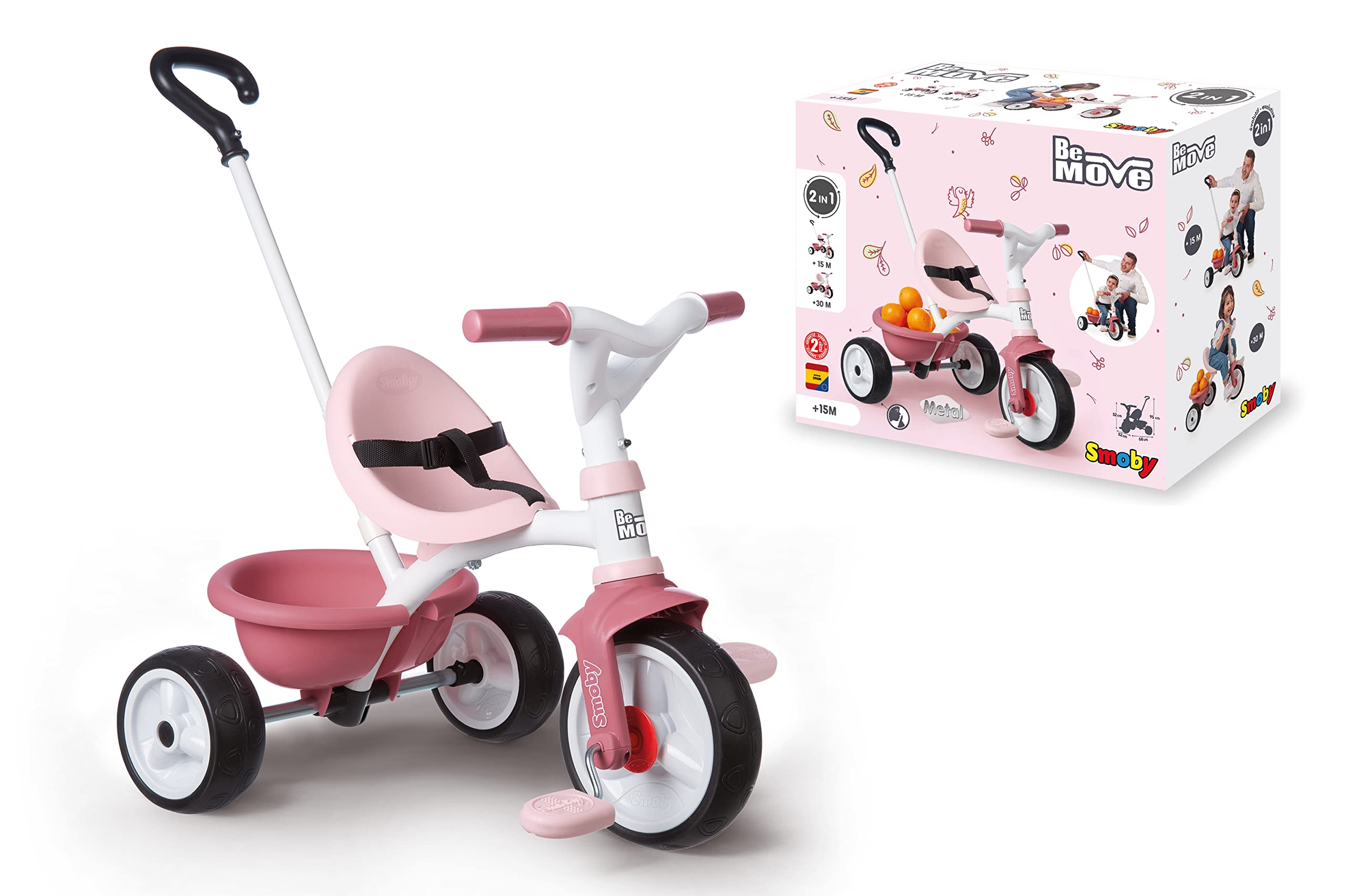 smoby-life-be-move-dreirad-rosa-mit-schubstange-ab-15-monaten image 2