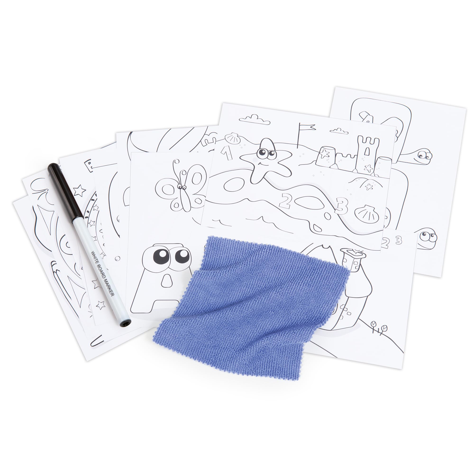smoby-magisches-pult-kinderschreibtisch-mit-tafel-12-tlg image 5