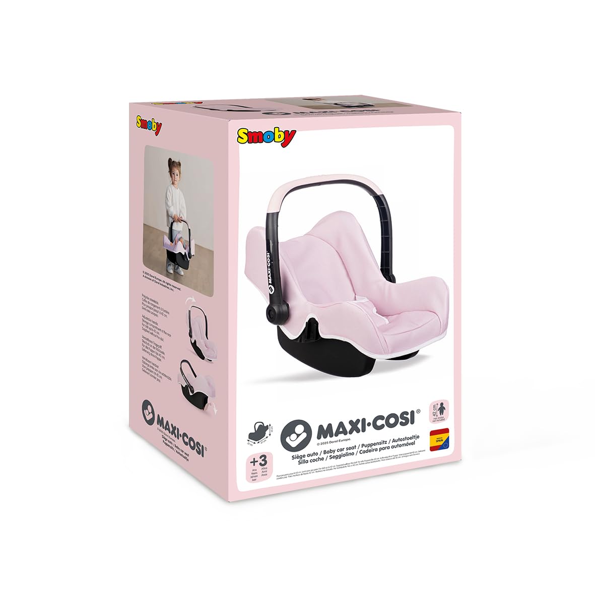 smoby-maxi-cosi-puppenautositz-babyschale-mit-gurt-bis-42-cm image 7