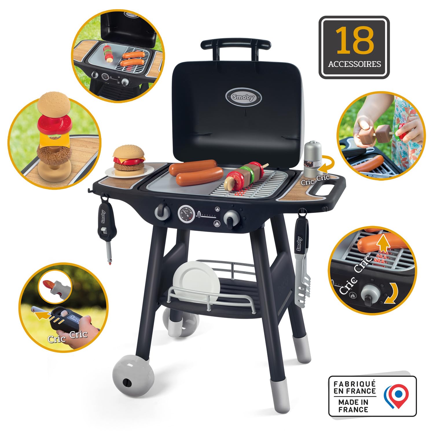 smoby-tefal-barbecue-kindergrill-18-tlg-ab-3-jahre image 2