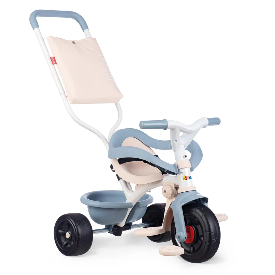 smoby-life-be-fun-komfort-dreirad-blau-mit-schubstange image 1
