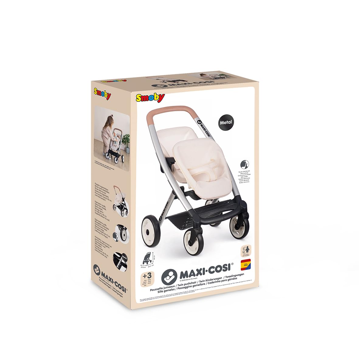 smoby-maxi-cosi-zwillings-puppenwagen-f-r-2-puppen-42-cm-ab-3j image 7