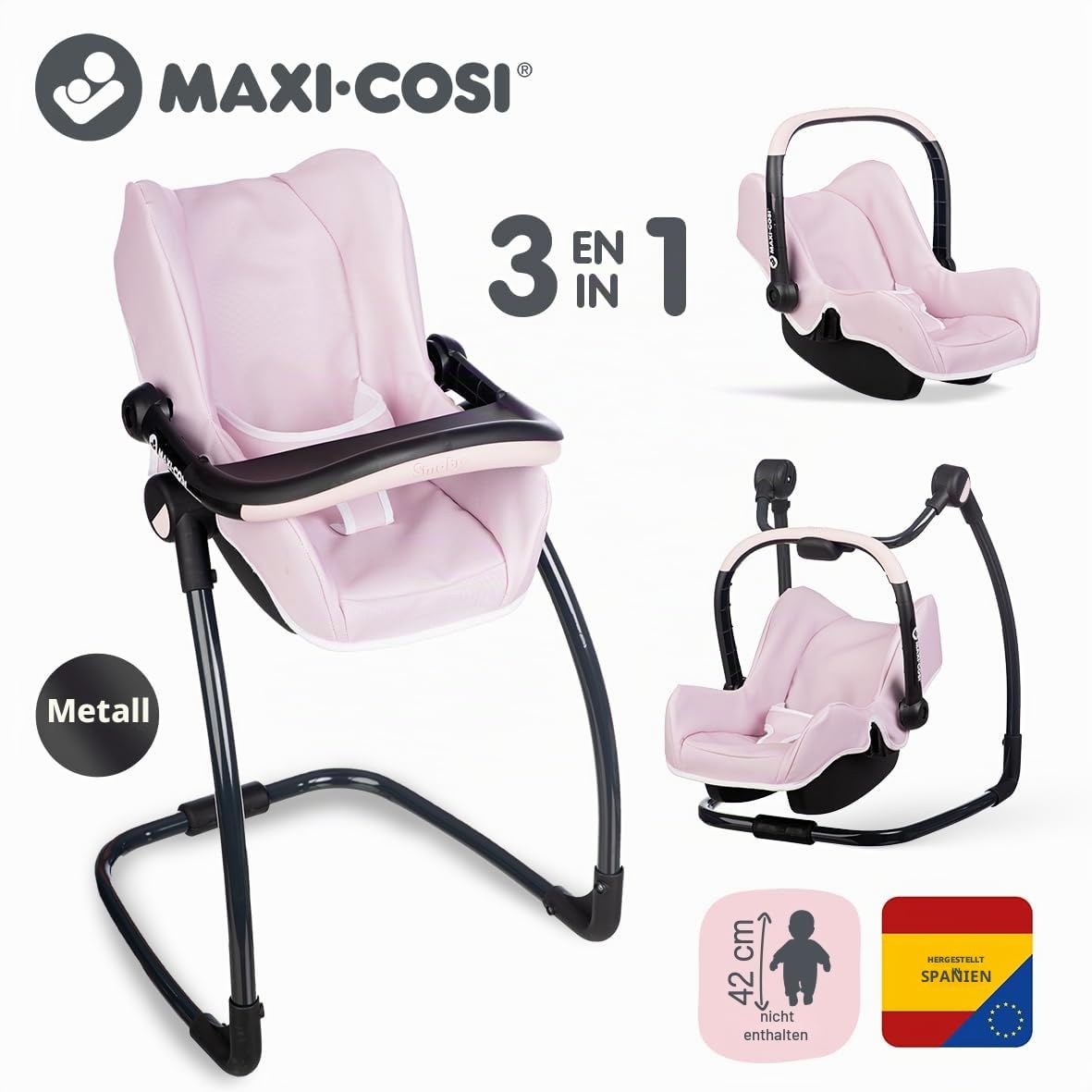 smoby-maxi-cosi-puppenhochstuhl-3-in-1-f-r-puppen-bis-42-cm image 2