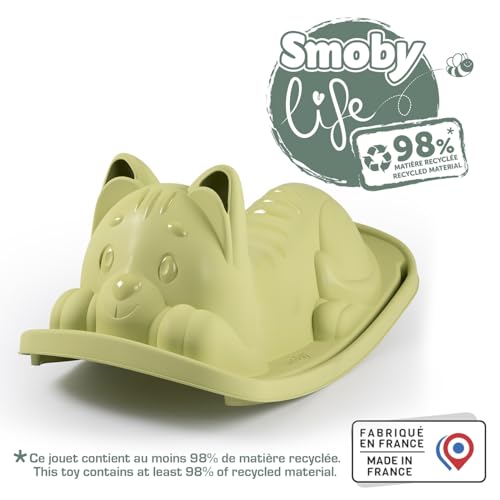 smoby-life-wippe-gr-ne-katze-ab-18-monate-recycelter-kunststoff image 8