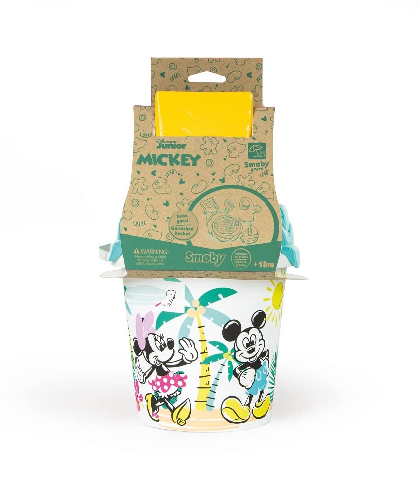 smoby-green-micky-eimer-set-sandspielzeug-blau image 2