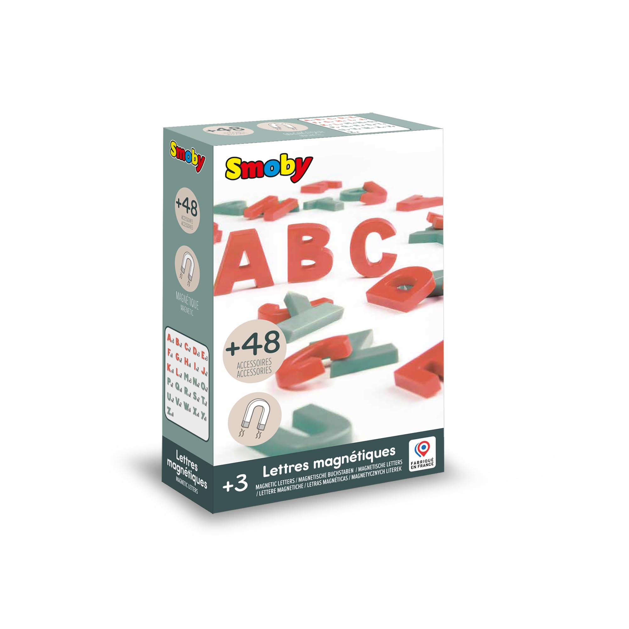 smoby-life-magnetbuchstaben-48-gro-buchstaben-rot-t-rkis-set image 2