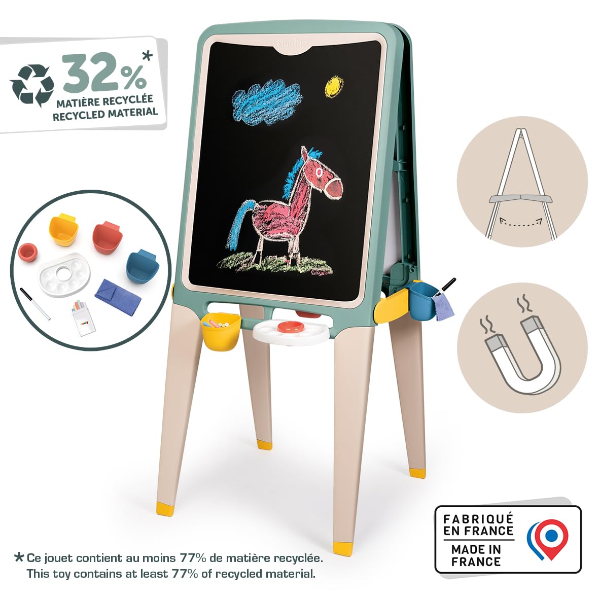 smoby-gro-e-kreativtafel-maltafel-schultafel-13-teile-ab-3-j image 2