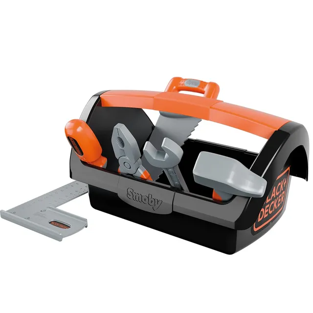 smoby-black-decker-werkzeugkiste-spielzeugkoffer-6-teilig-ab-3-j image 1