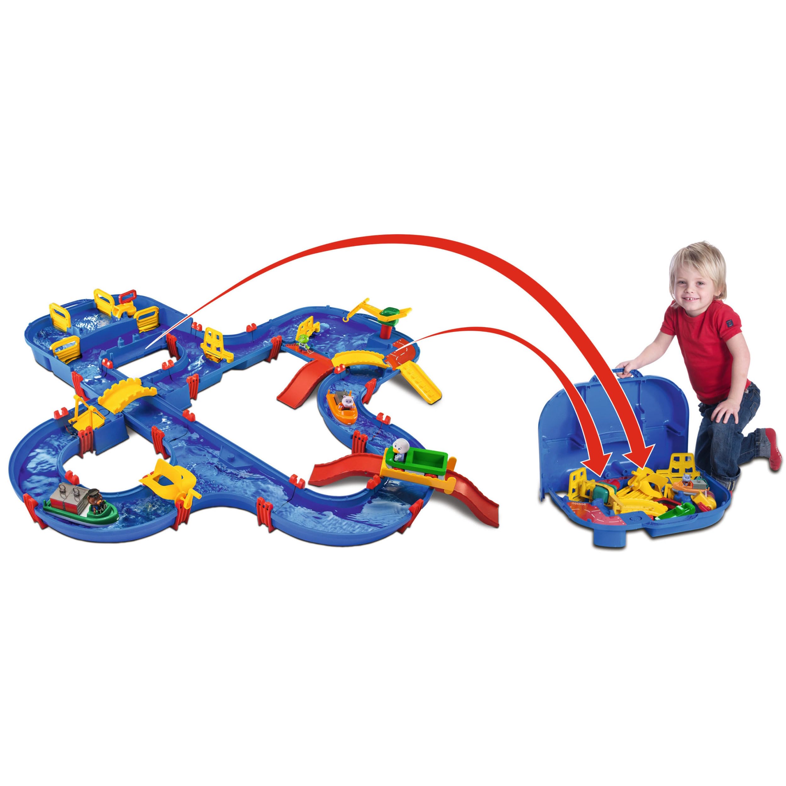 aquaplay-watertable-amphieworld-wasserbahn-79-teile-145-cm image 2
