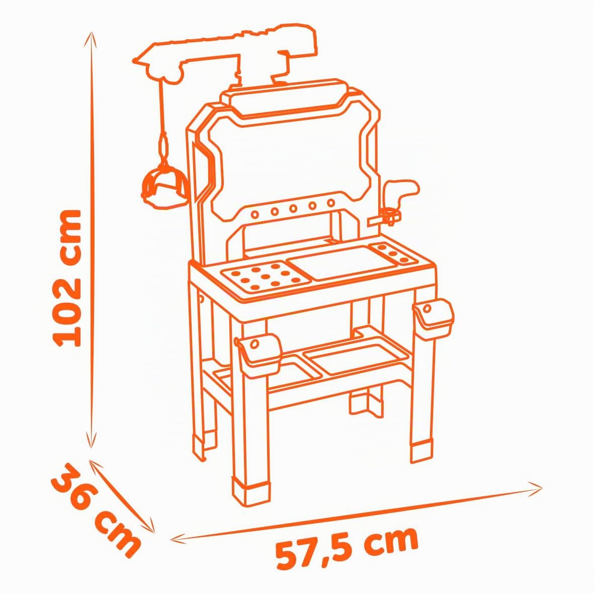 smoby-black-decker-werkbank-mit-kran-87-teile-ab-3-j image 4