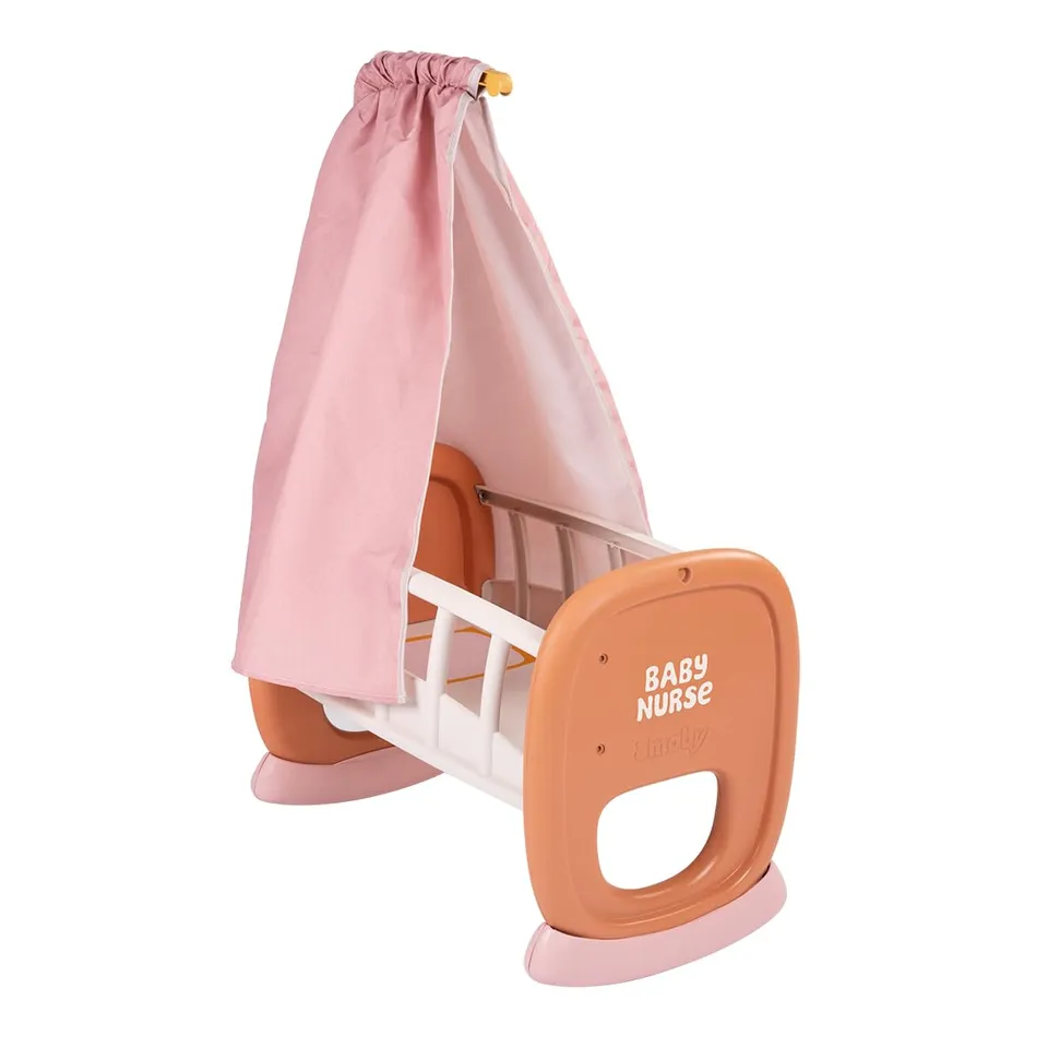 smoby-baby-nurse-wiege-puppenbett-bis-42-cm-ab-18-monaten image 1