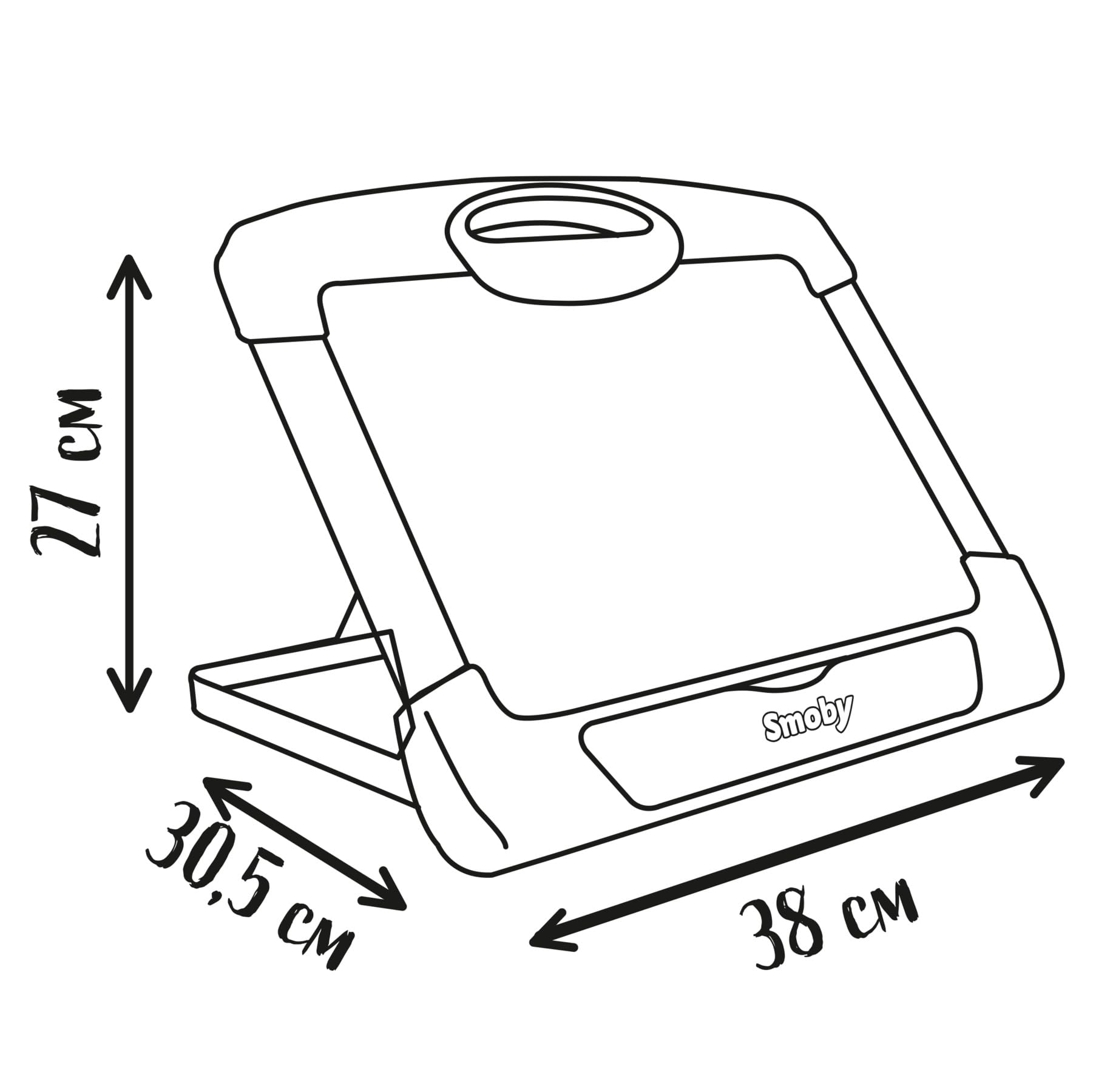 smoby-tisch-maltafel-magnettafel-holz-mit-stiften-ab-3-jahren image 4