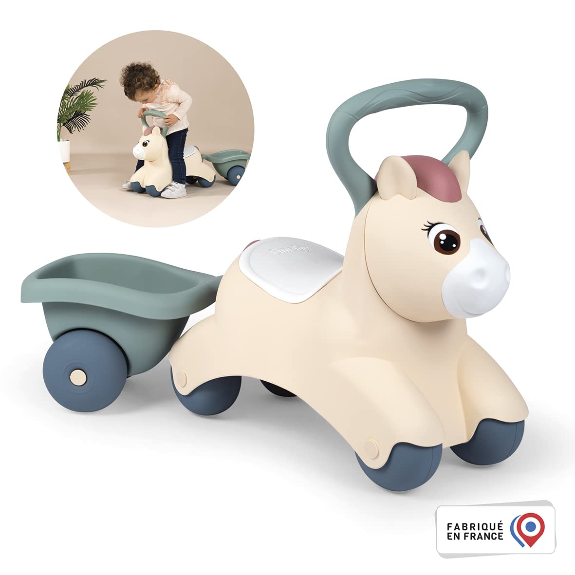 smoby-little-smoby-pony-baby-rutscher-mit-anh-nger-ab-1-jahr image 2