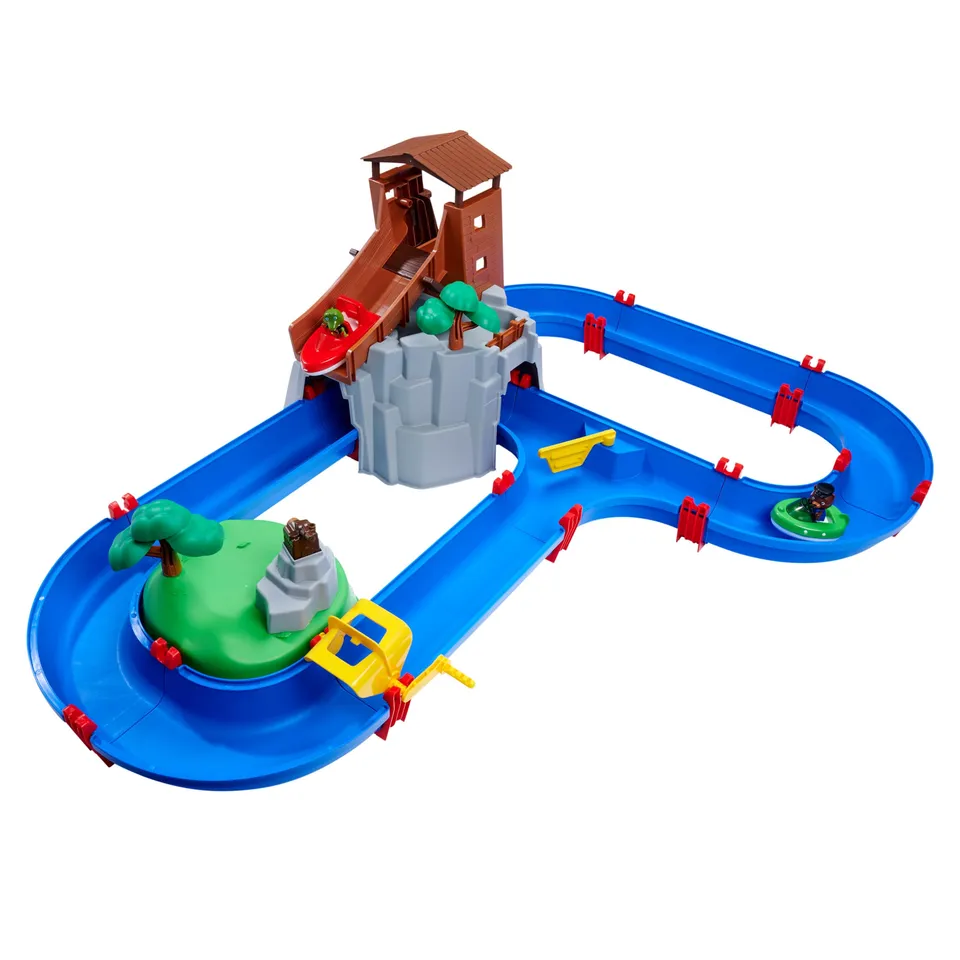 aquaplay-adventureland-wasserbahn-mit-berg-und-booten image 1