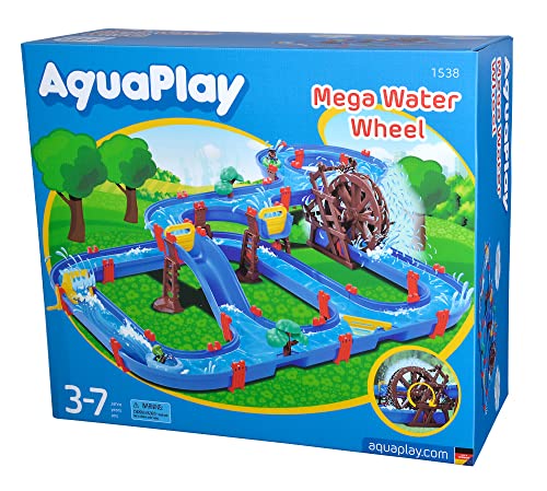 aquaplay-mega-water-wheel-wasserbahn-180-cm-mit-2-booten image 7