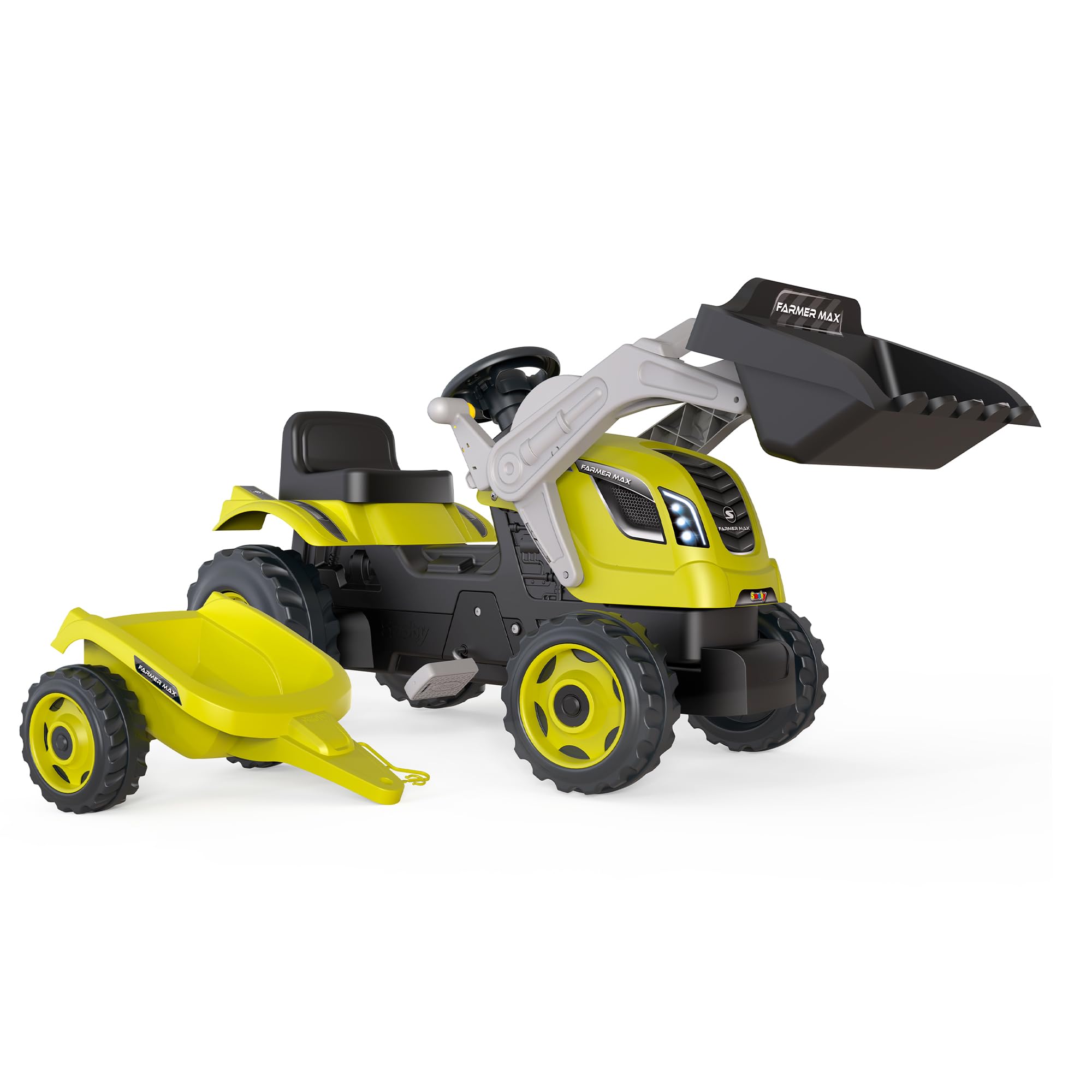 smoby-claas-traktor-farmer-max-trettraktor-anh-nger image 2