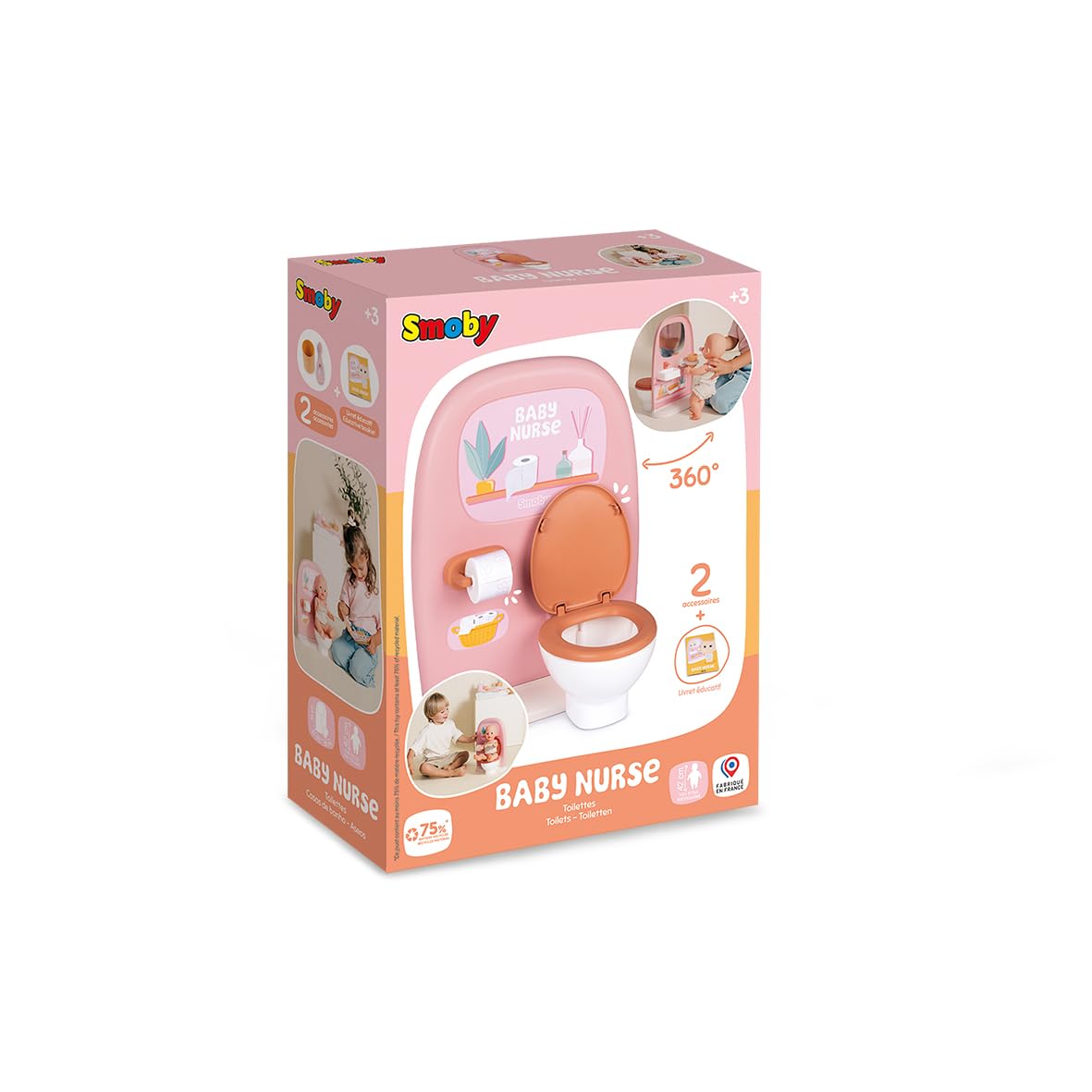 smoby-baby-nurse-puppen-badezimmer-rosa-mit-toilette image 7