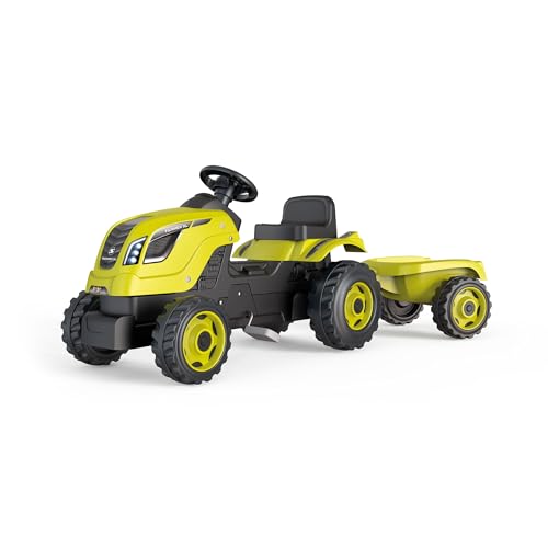 smoby-claas-farmer-xl-trettraktor-mit-anh-nger-gr-n-pedale image 7