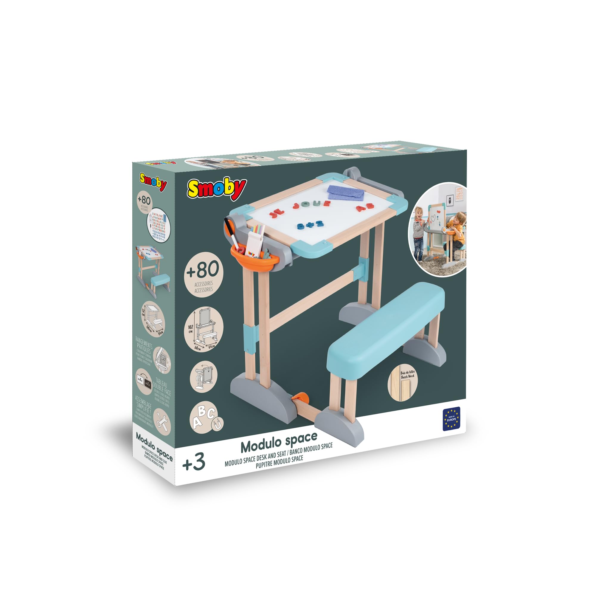 smoby-life-holzschreibtisch-2-in-1-buche-klappbar-ab-3-jahre image 6
