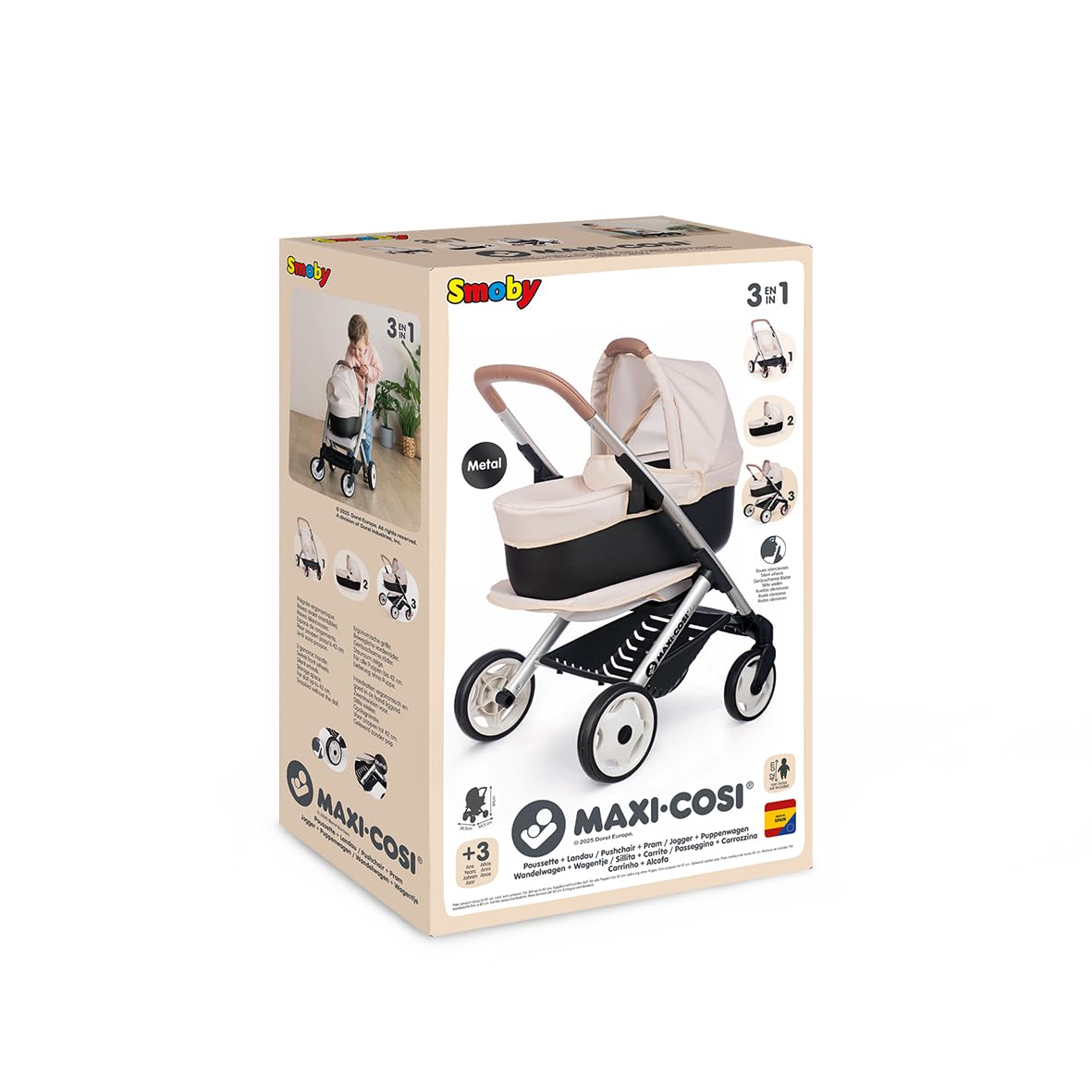 smoby-maxi-cosi-3-in-1-puppenwagen-buggy-f-r-puppen-bis-42-cm image 7