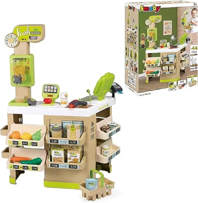 smoby-life-fresh-market-supermarkt-kaufladen-mit-kasse image 1
