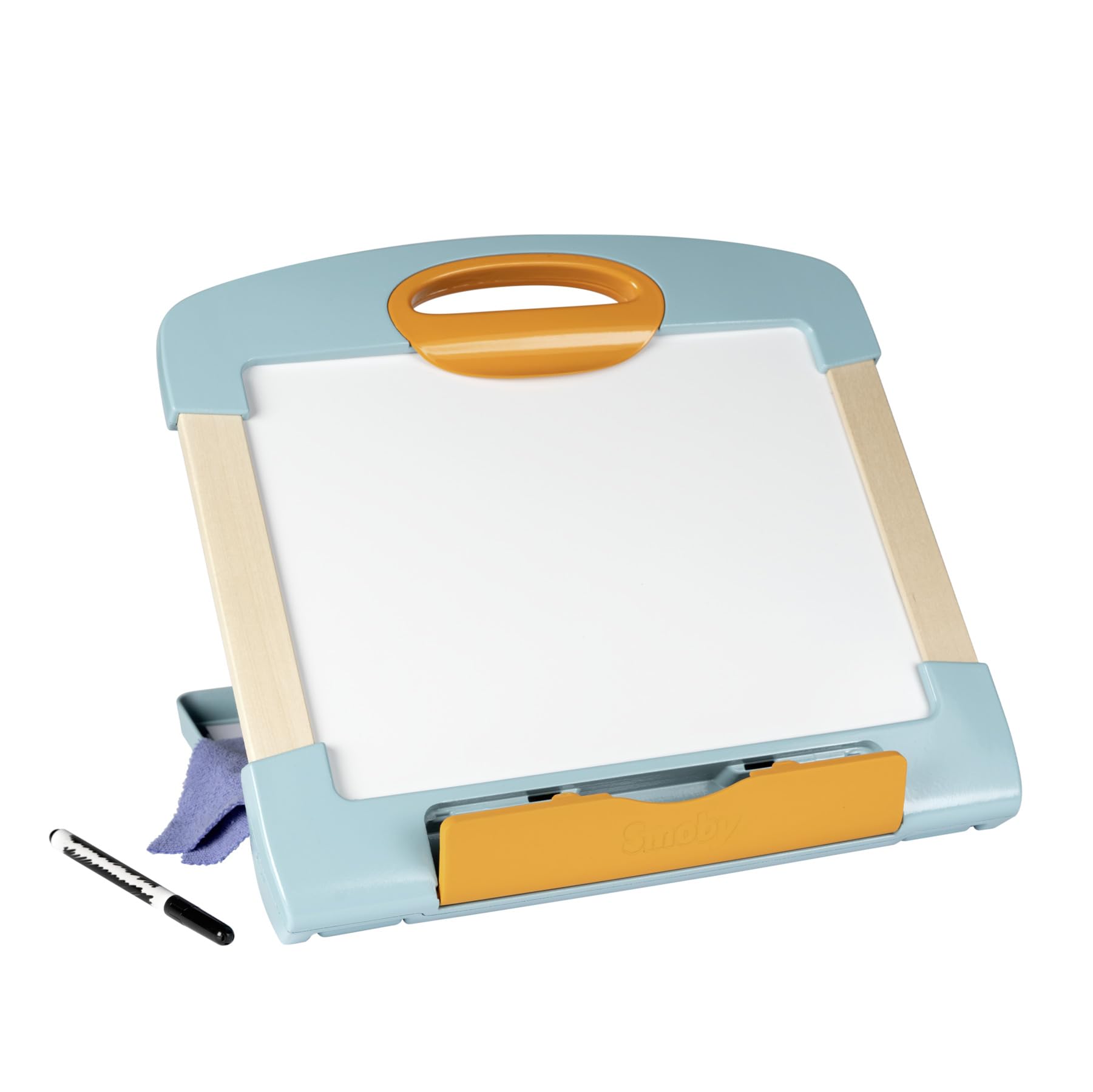 smoby-tisch-maltafel-magnettafel-holz-mit-stiften-ab-3-jahren image 1