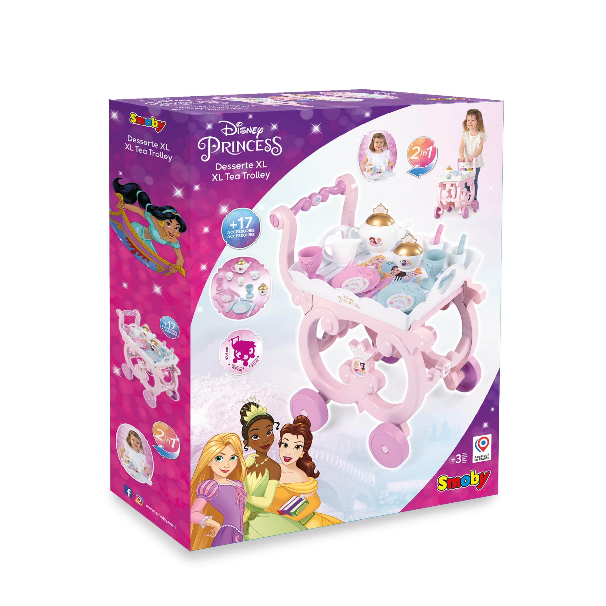 smoby-disney-princess-tea-trolley-teeset-17-teilig image 7