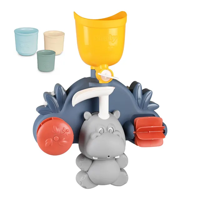 little-smoby-hippo-badewannenspielzeug-ab-1-jahr-becher image 1