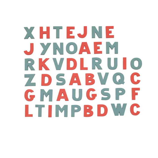 smoby-life-magnetbuchstaben-48-gro-buchstaben-rot-t-rkis-set image 1