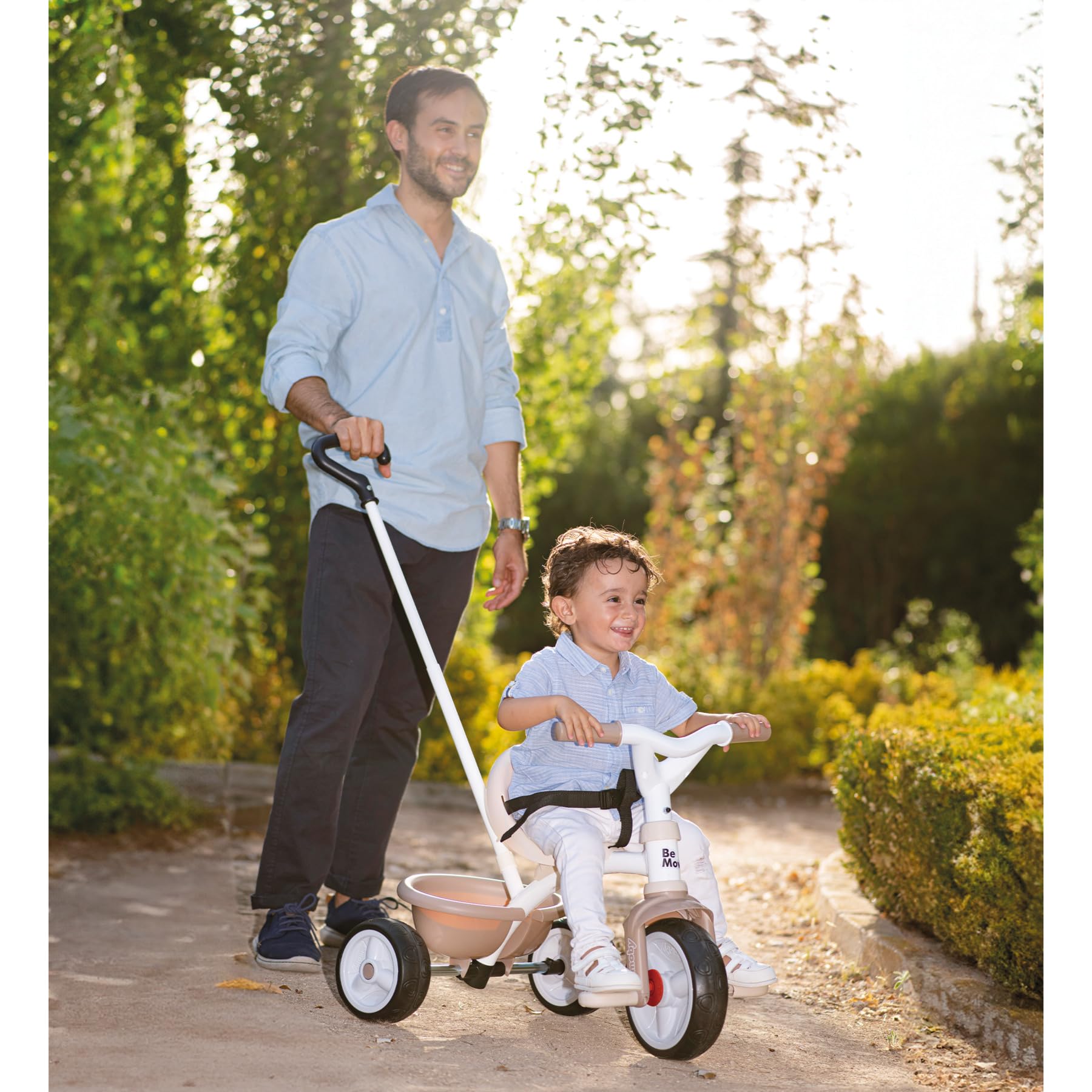 smoby-be-move-dreirad-beige-schubstange-gurt-ab-15-monate image 5