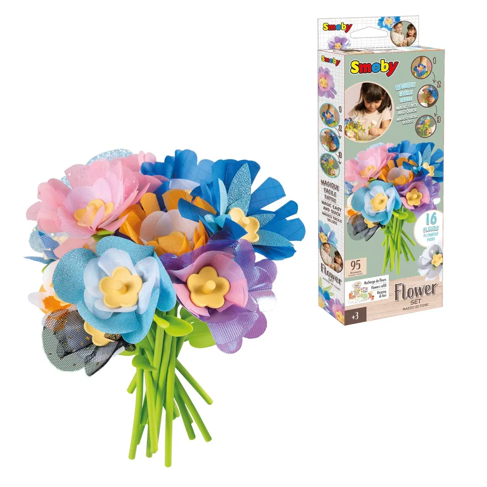 smoby-life-crea-flower-market-bastelset-79-teile-16-bl-ten image 1