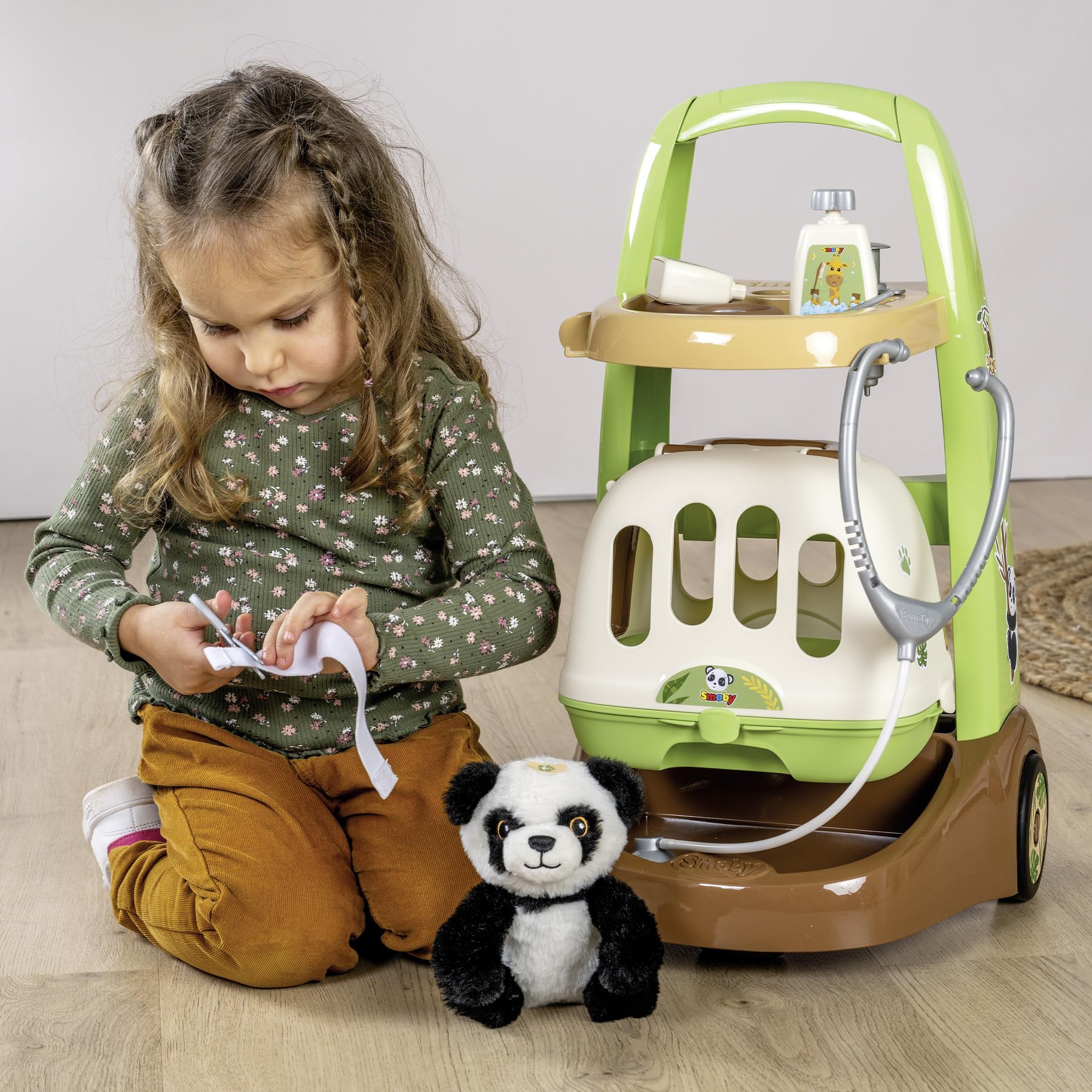 smoby-baby-care-tierarzt-trolley-2-in-1-mit-panda-ab-3-jahren image 6