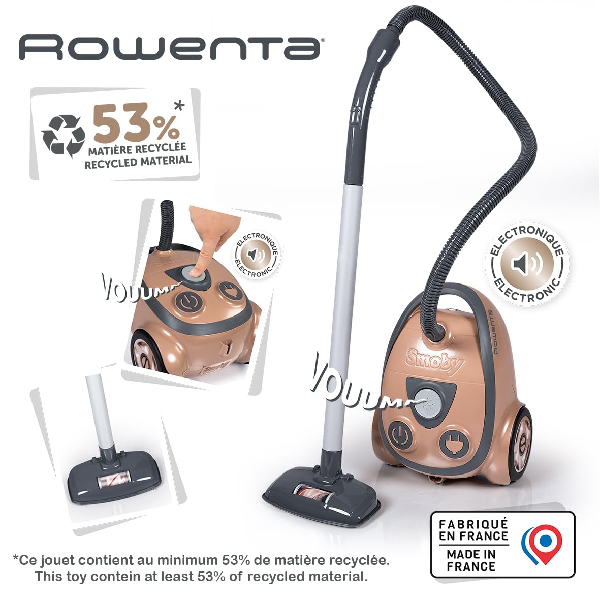 smoby-rowenta-staubsauger-spielstaubsauger-mit-sound image 2