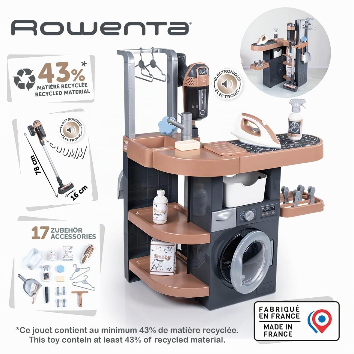 smoby-rowenta-waschk-che-haushaltsspiel-set-mit-staubsauger-ab-3-j image 2
