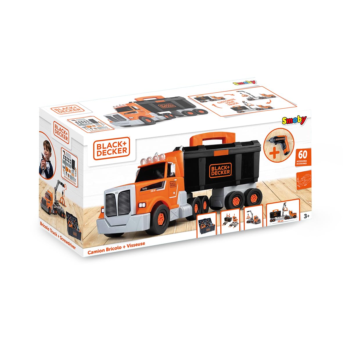 smoby-black-decker-truck-werkzeugbox-lkw-60-teilig-ab-3-j image 5