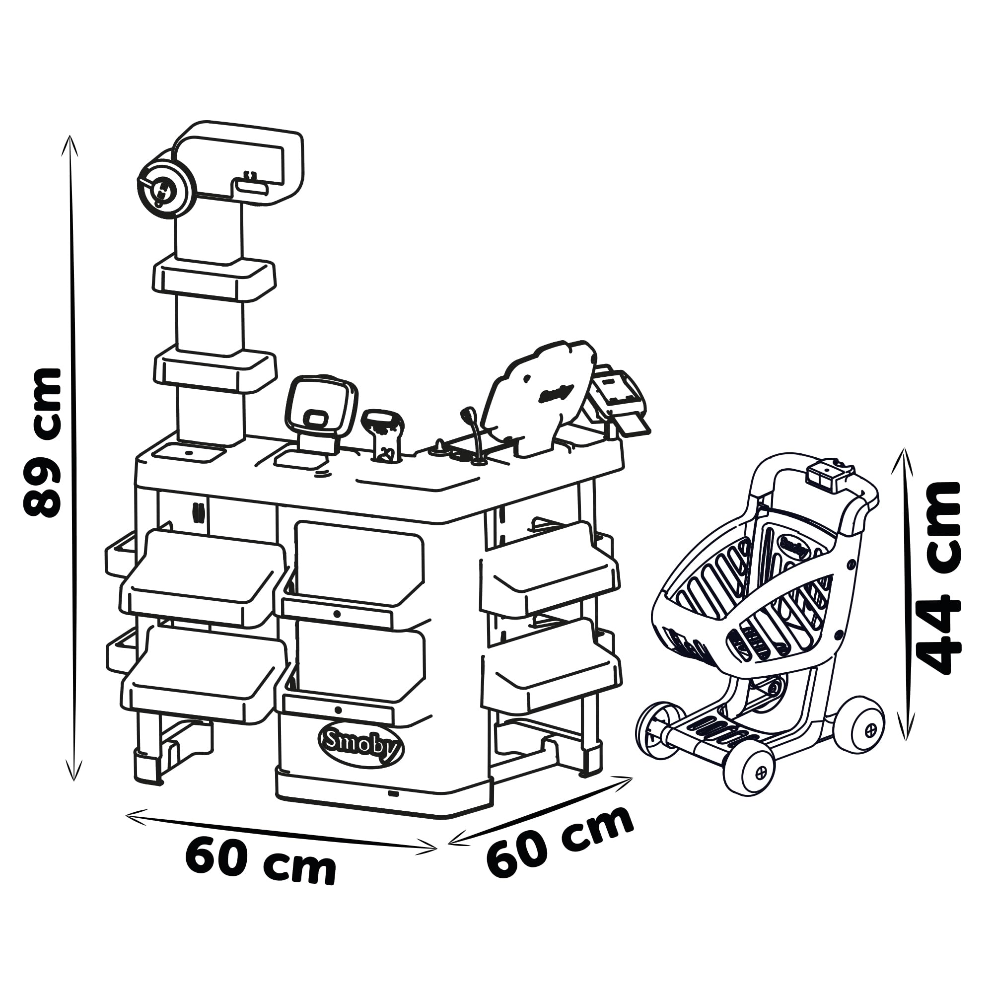 smoby-life-supermarkt-kaufladen-mit-einkaufswagen image 4