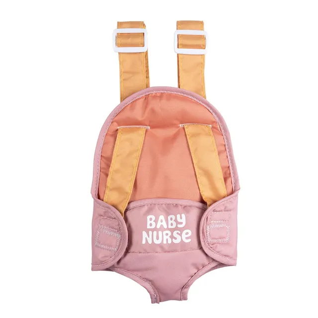 smoby-baby-nurse-puppen-tragesitz-babytrage-rosa-42-cm image 1