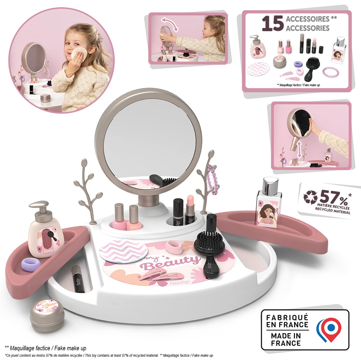 smoby-my-beauty-center-frisiertisch-schminktisch-mit-15-teilen-ab-3j image 2