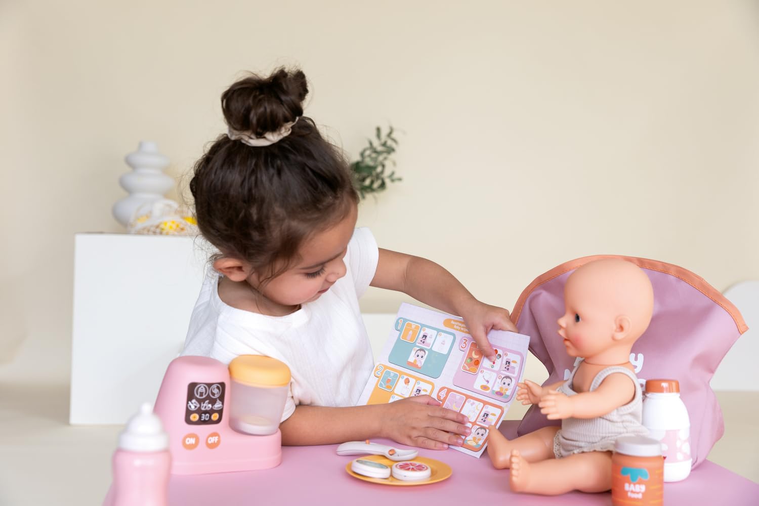 smoby-baby-nurse-lunch-set-puppen-mahlzeitset-mit-mixer image 5
