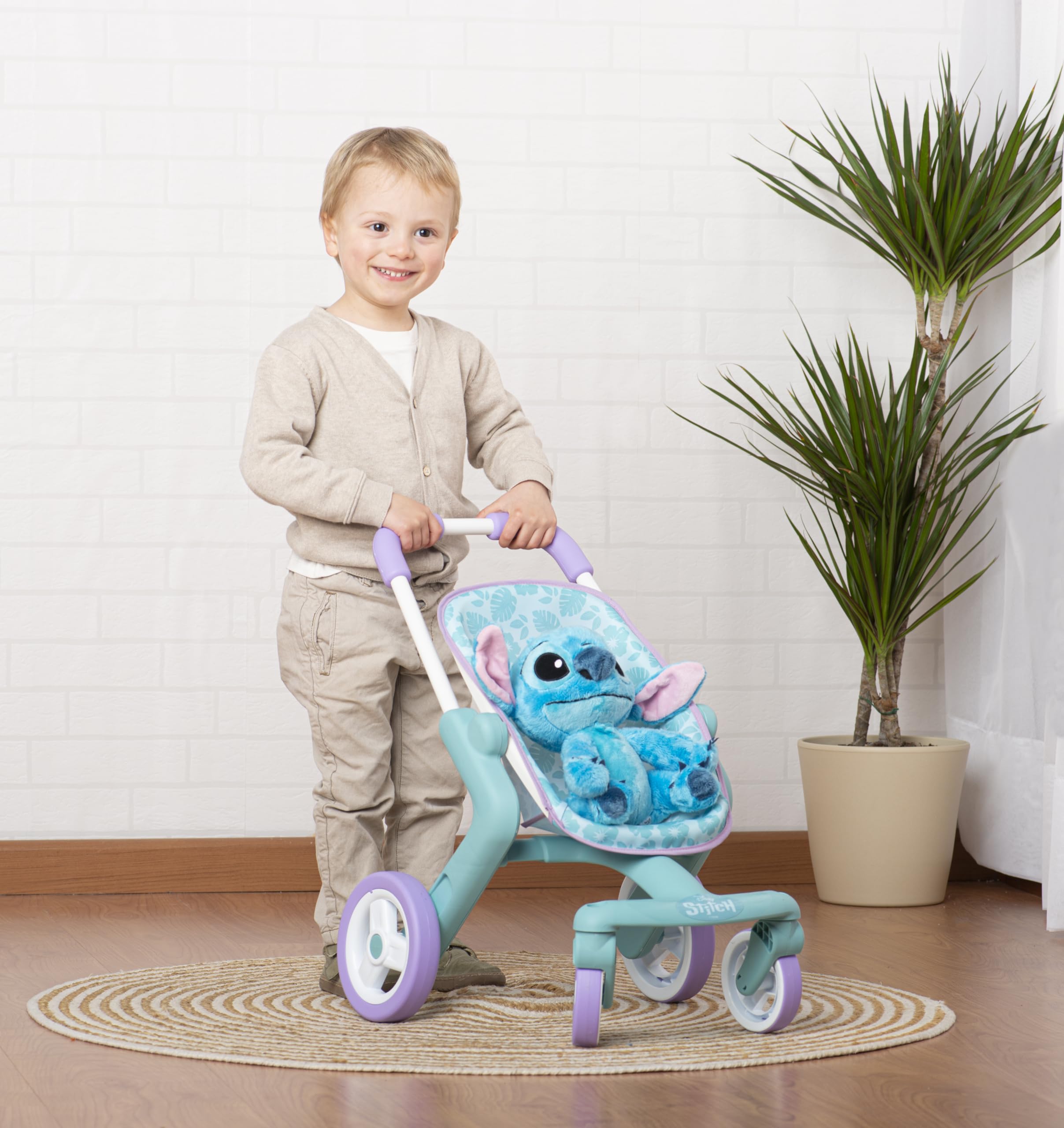 smoby-disney-lilo-stitch-puppenwagen-mit-pl-schfigur-25-cm image 2