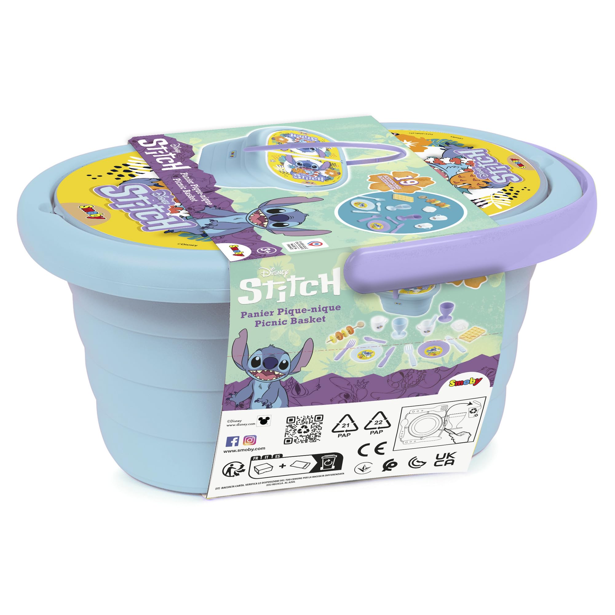smoby-stitch-picknickkorb-19-tlg-spielgeschirr-ab-3-jahren image 5