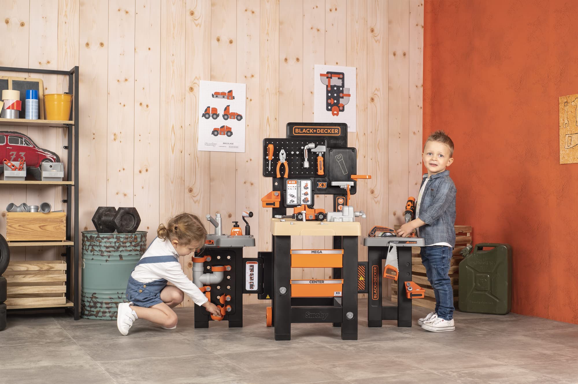 smoby-black-decker-mega-werkbank-center-modern-werkbank-100-teile image 5