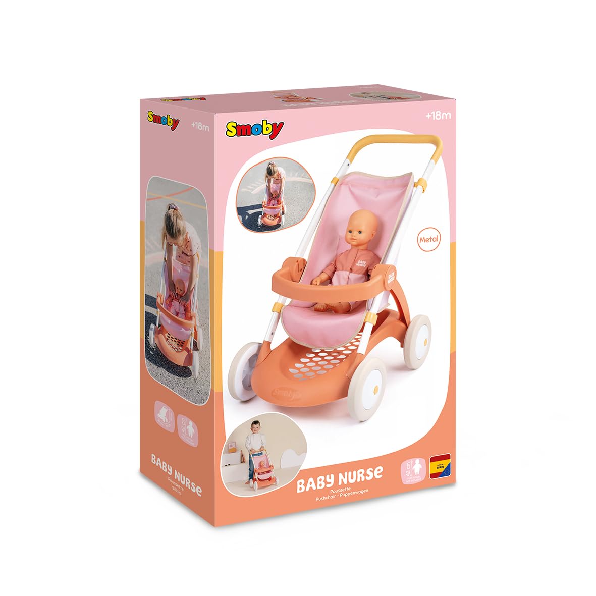 smoby-baby-nurse-puppen-kinderwagen-bis-42-cm-ab-18-monaten image 7