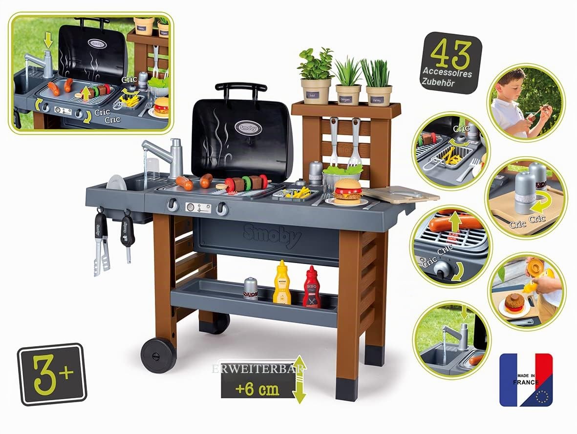 smoby-tefal-gartenspielk-che-outdoor-mit-grill image 2